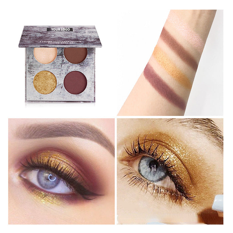 Four-color powder delicate eye shadow