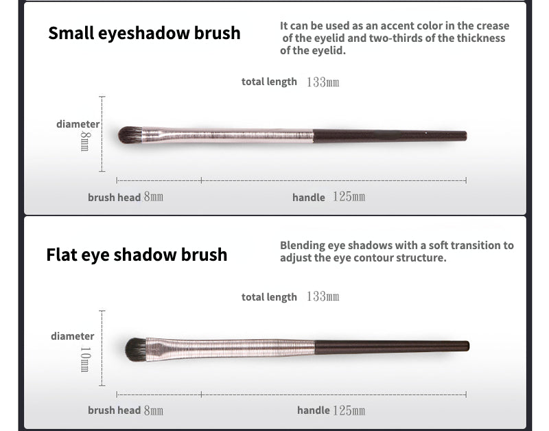 Fine bionic fiber hair makeup brushes