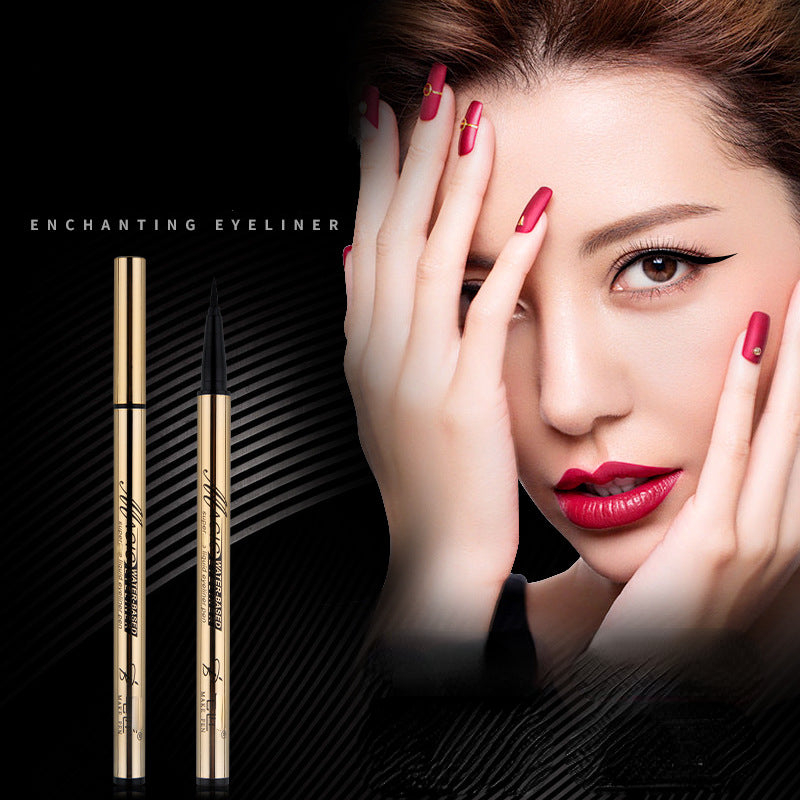 Dazzling gold fashion quick-drying non-smudge liquid eyeliner pen