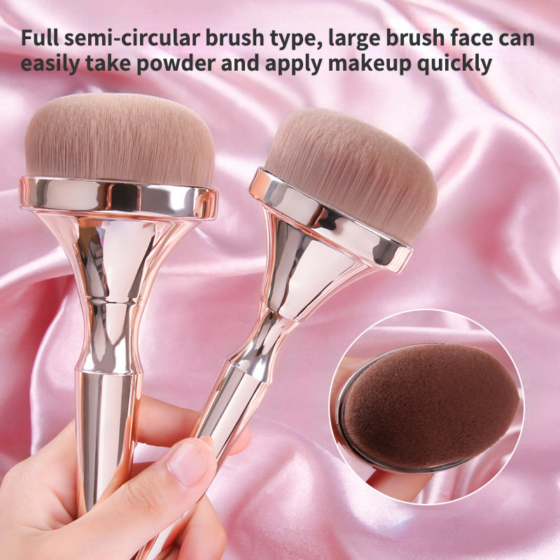 Complete set of makeup brushes