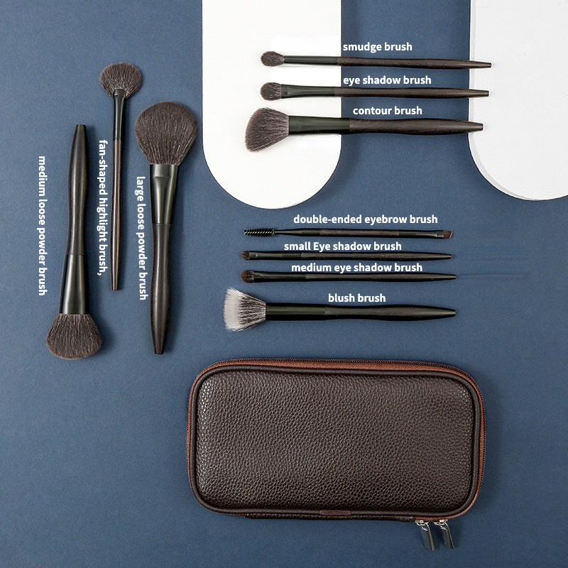 Premium Animal Hair Wool Makeup Brush Set