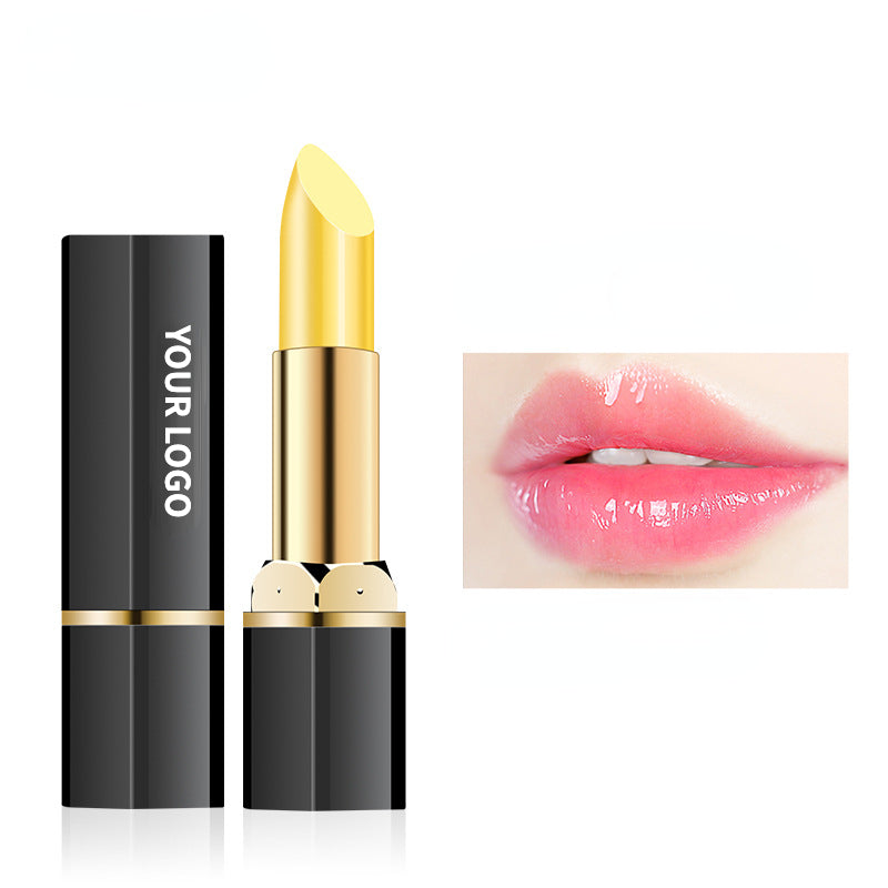 Moisturizing temperature color changing lip balm