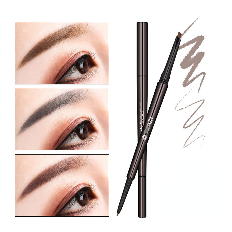 Ultra-fine double-ended waterproof and sweat-proof eyebrow pencil