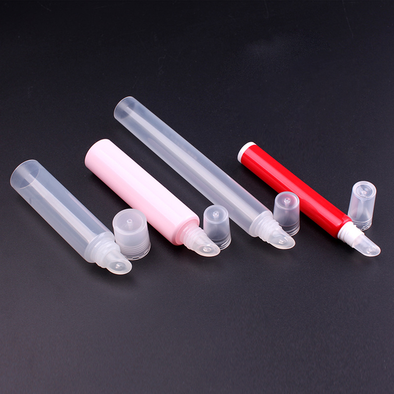 transparent lip balm plastic tube