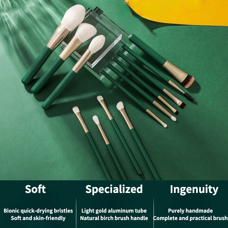 Premium Microfiber Hair Makeup Brush Set