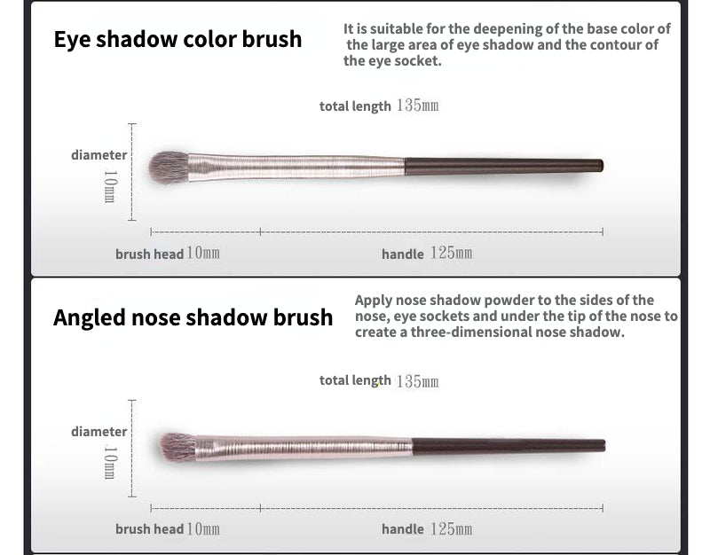 Fine bionic fiber hair makeup brushes