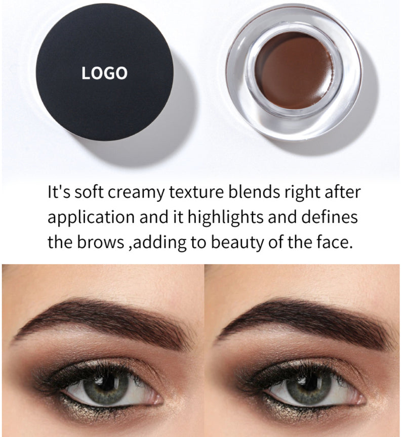 Two-color long-lasting waterproof eyebrow dye (small batch can be printed with logo)