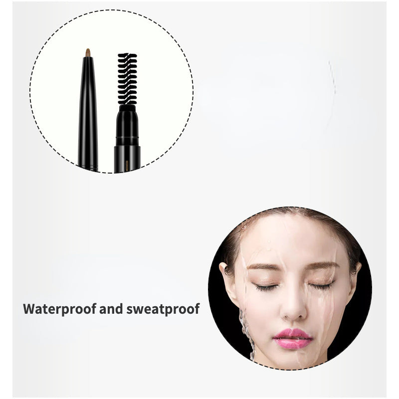 One stroke coloring superfine eyebrow pencil