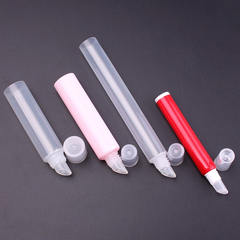 transparent lip balm plastic tube