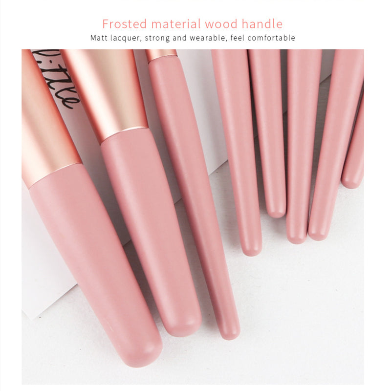 Set of 8 Morandi Matte Mini Makeup Brushes