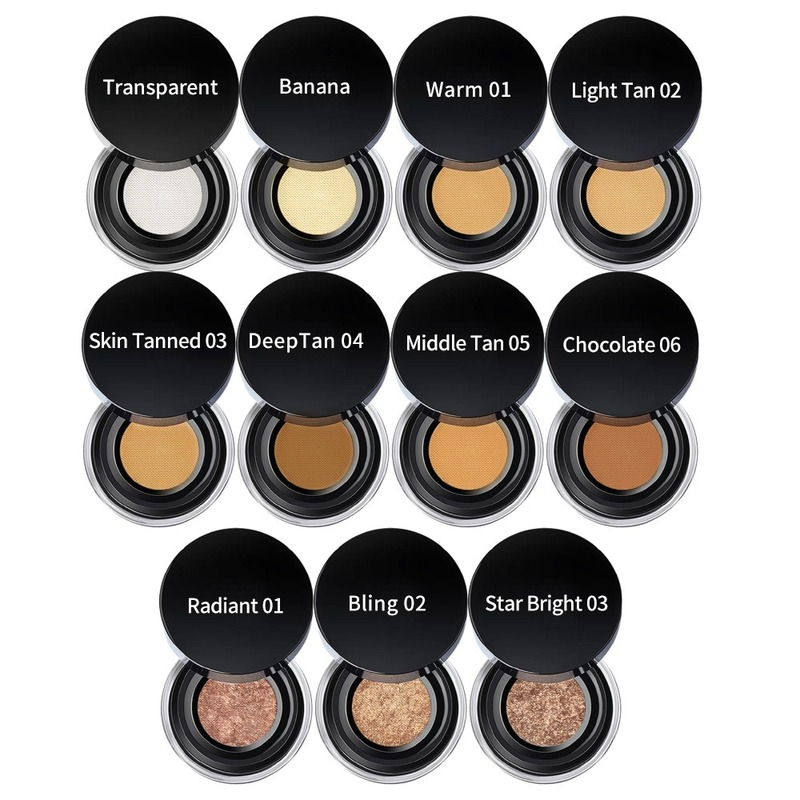 11 Colors Air Loose Setting Powder (printable logo in small batches)