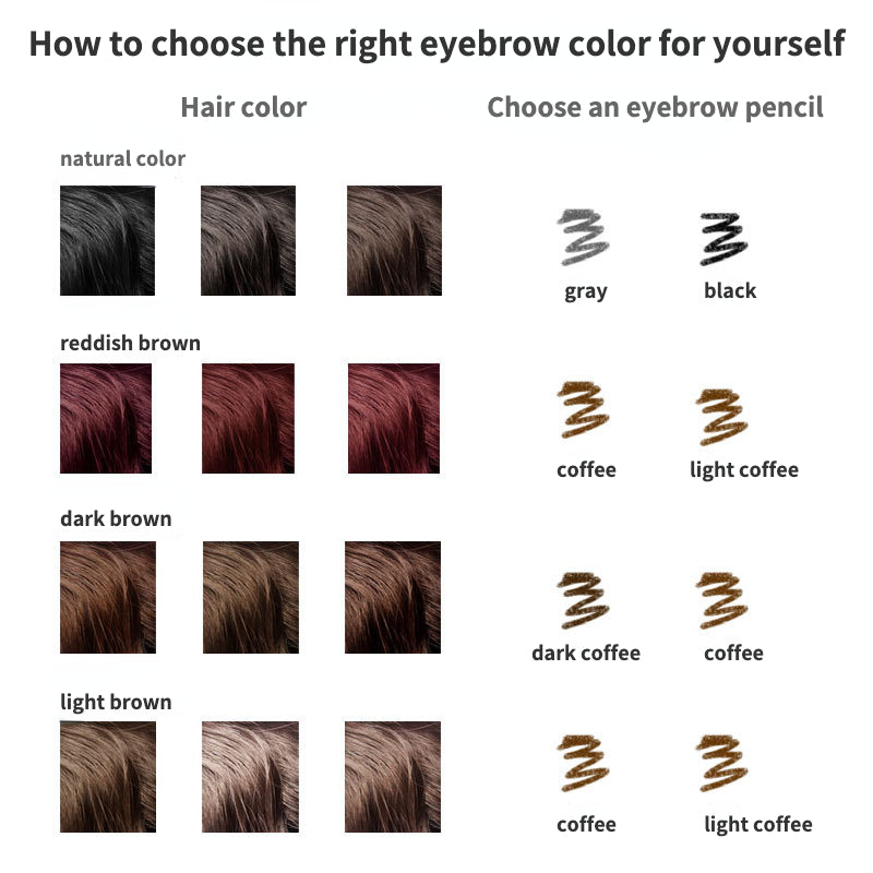 Self-rotating waterproof ultra-fine eyebrow pencil