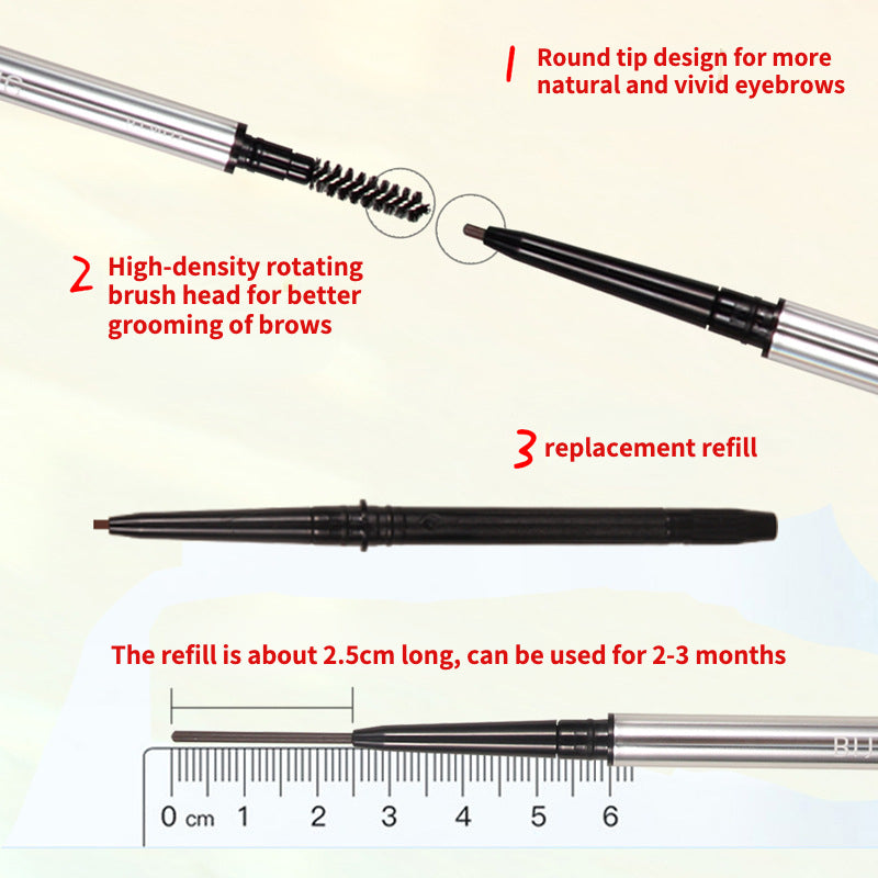 Natural mist eyebrow makeup waterproof and sweatproof ultra-fine eyebrow pencil