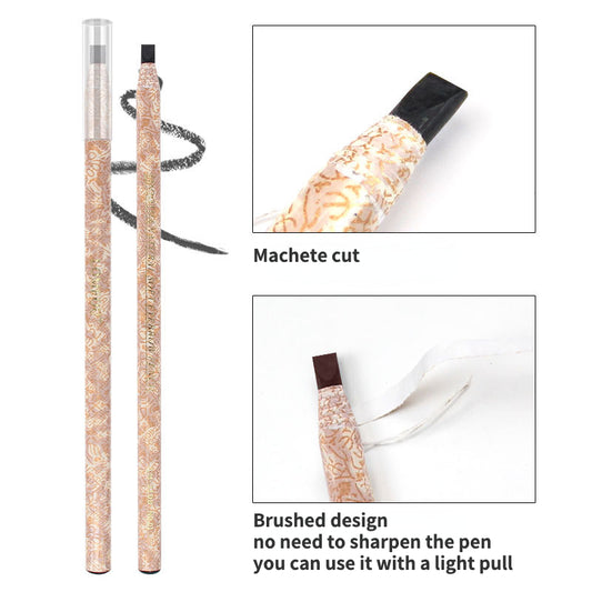 Waterproof, sweat-proof and smudge-proof eyebrow pencil