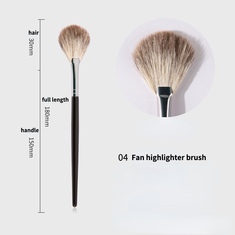 100% Snow Fox Soft Hair Makeup Brush Set