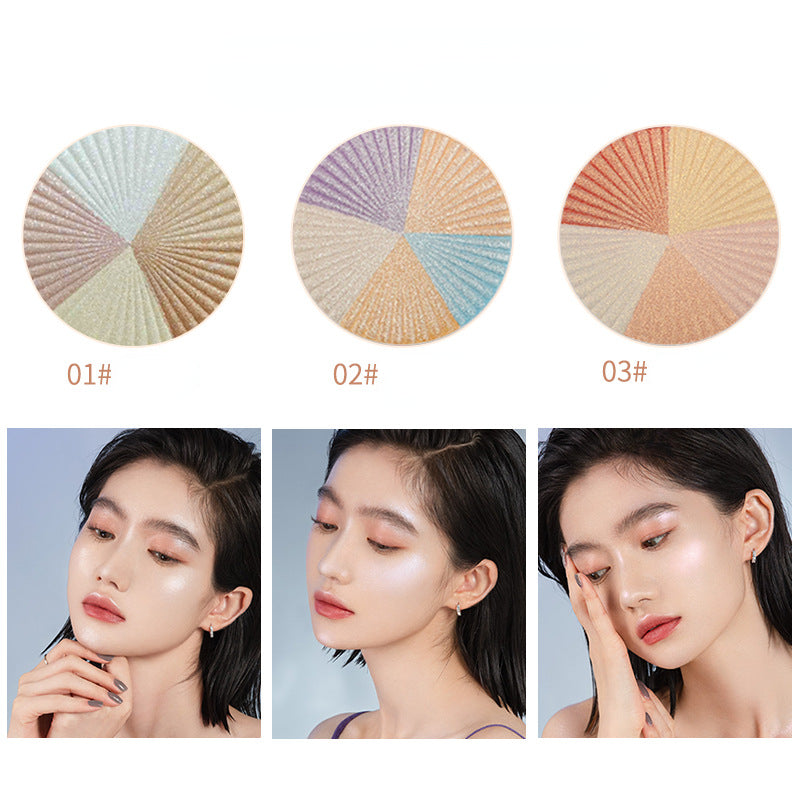 No logo five-color highlight powder