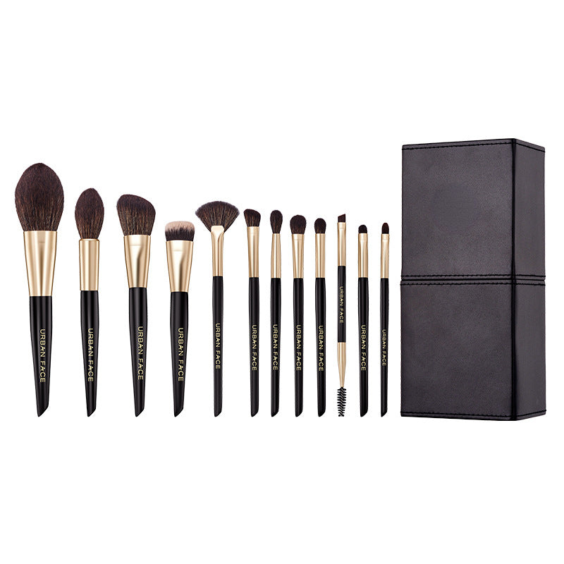 Black Gold 12 Soft Makeup Brush Set