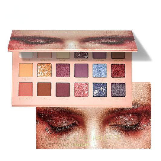 18-color matte pearl burst eyeshadow palette