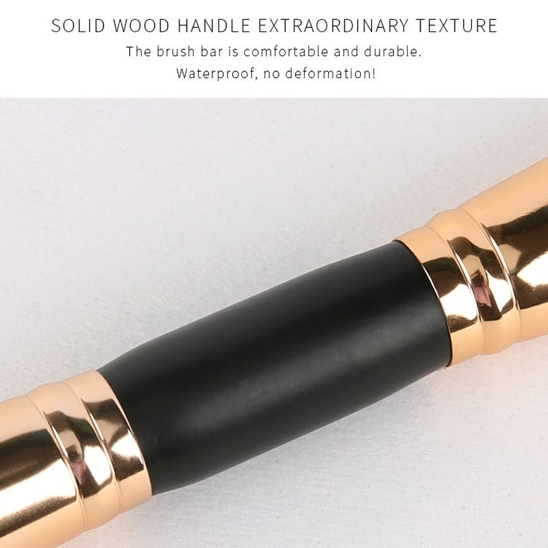 10 double-ended makeup brushes