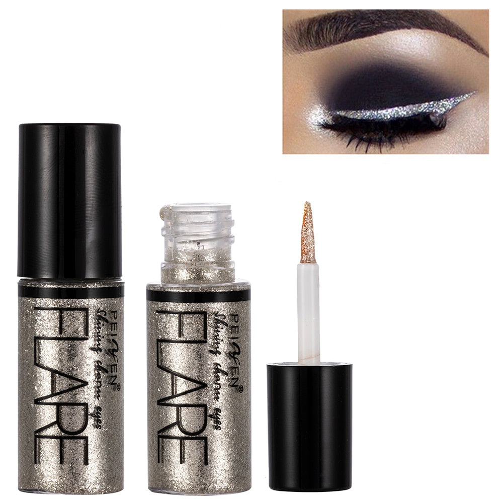 Metacnbeauty Sample 5 Color Metallic Shiny Glitter Liquid Eyeliner