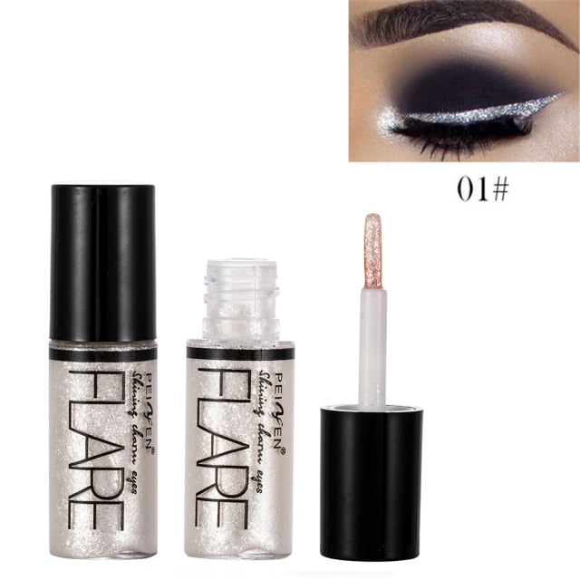 Metacnbeauty Sample 5 Color Metallic Shiny Glitter Liquid Eyeliner