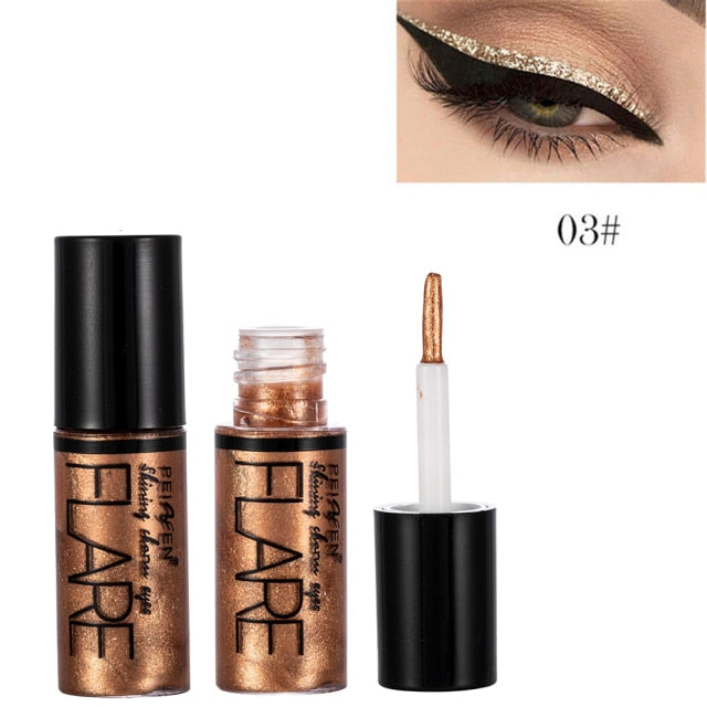 Metacnbeauty Sample 5 Color Metallic Shiny Glitter Liquid Eyeliner