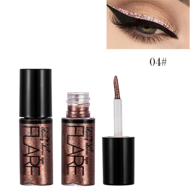 Metacnbeauty Sample 5 Color Metallic Shiny Glitter Liquid Eyeliner