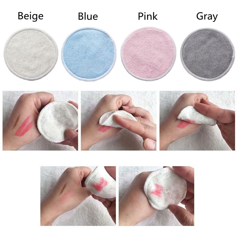 Metacnbeauty Sample Reusable Bamboo Makeup Remover Pads 12pcs/Pack