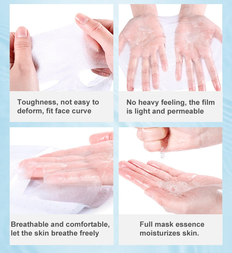 Metacnbeauty Sample 10 Pieces Seaweed Moisturizing Silk Facial Masks