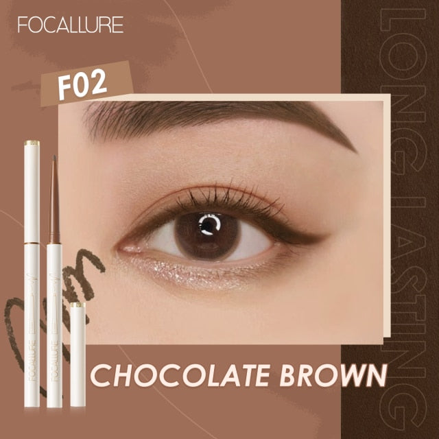 Metacnbeauty Sample  Waterproof Eyeliner Gel Pencil Red Brown Ultra-slim 1.7mm