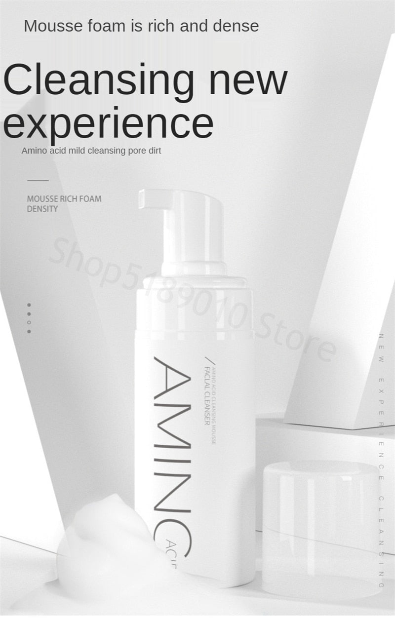 Metacnbeauty Sample Amino Acid Cleansing Mousse Moisturizing Oil Control Deep Cleaning Facial Cleanser Foam Brighten Skin