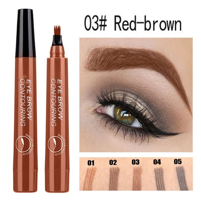 Metacnbeauty Sample Eyebrow 3D liquid Ink Pen waterproof  5 Natural Color