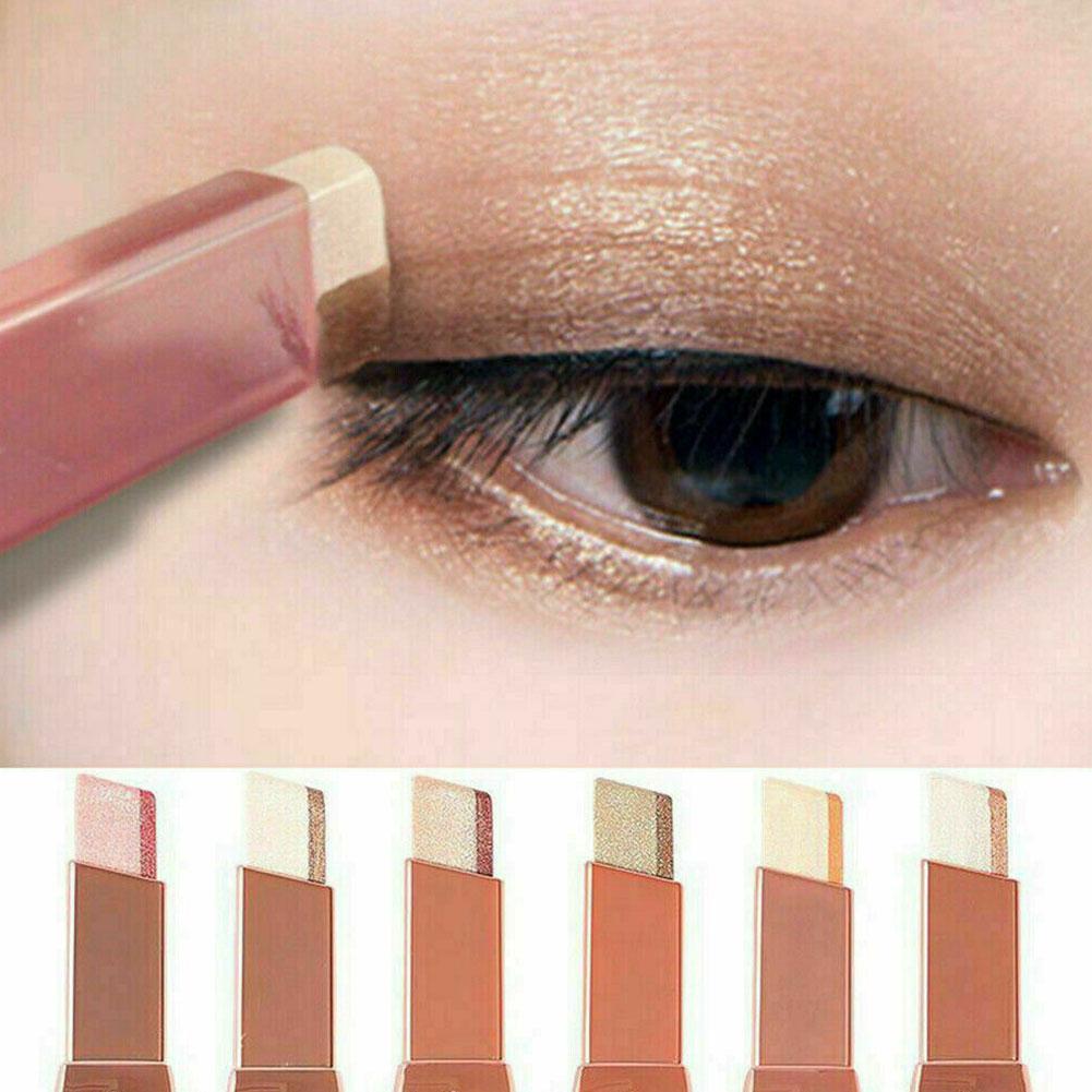 Metacnbeauty Sample  Professional 2 In 1 Double Color Gradient Velvet Eye Shadow