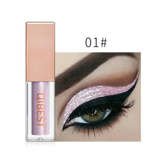 Metacnbeauty Sample 15 Colors Glitter Liquid Eyeshadow Waterproof Lasting Shimmer Metallic