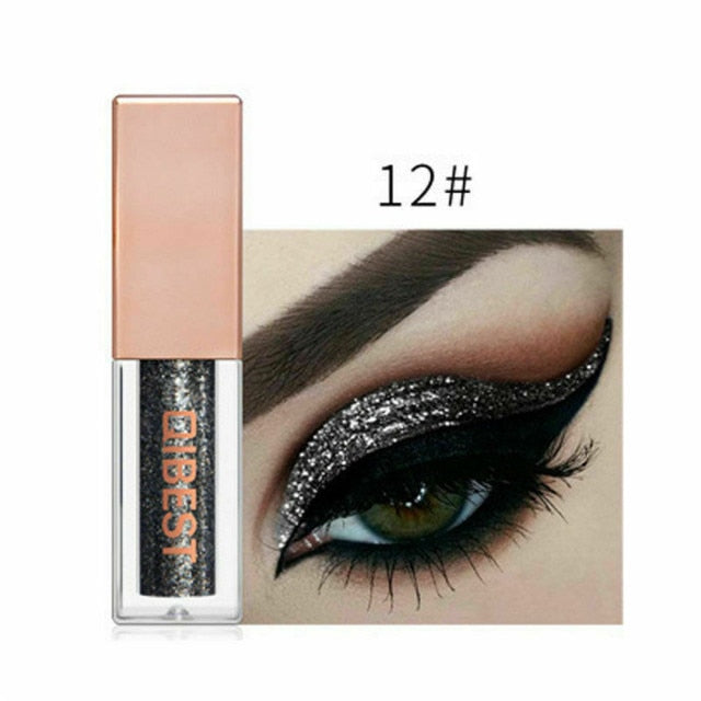 Metacnbeauty Sample 15 Colors Glitter Liquid Eyeshadow Waterproof Lasting Shimmer Metallic