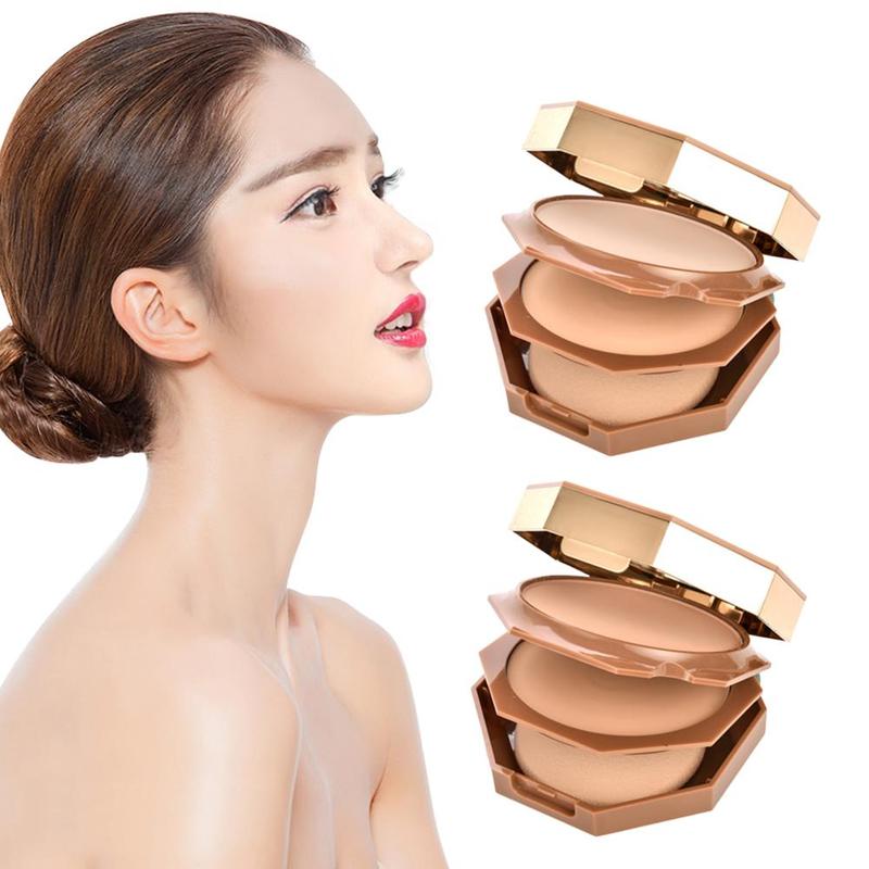 Metacnbeauty Sample Natural Full Coverage 3 Layers Loose Face Powder Long Lasting Waterproof
