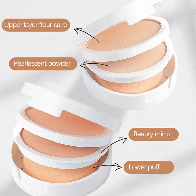 Metacnbeauty Sample Natural Full Coverage 3 Layers Loose Face Powder Long Lasting Waterproof