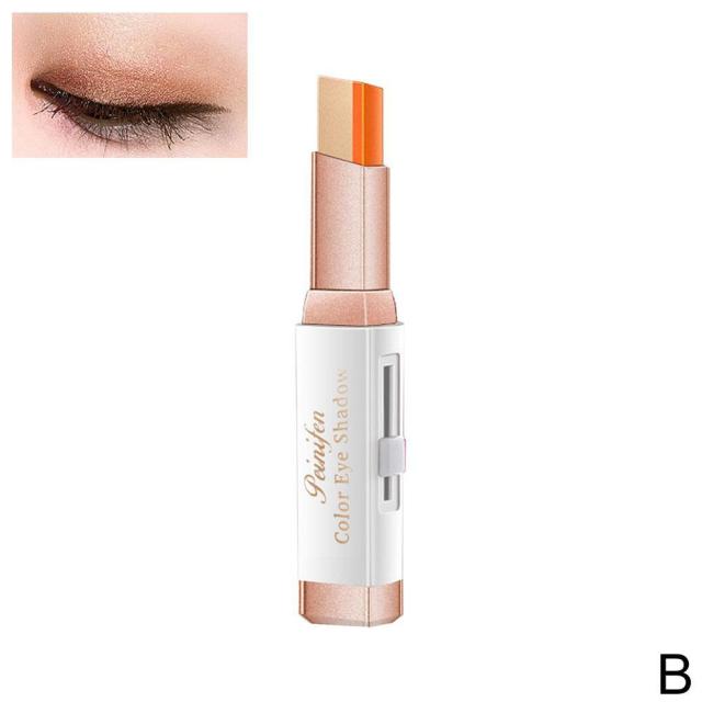 Metacnbeauty Sample  Professional 2 In 1 Double Color Gradient Velvet Eye Shadow