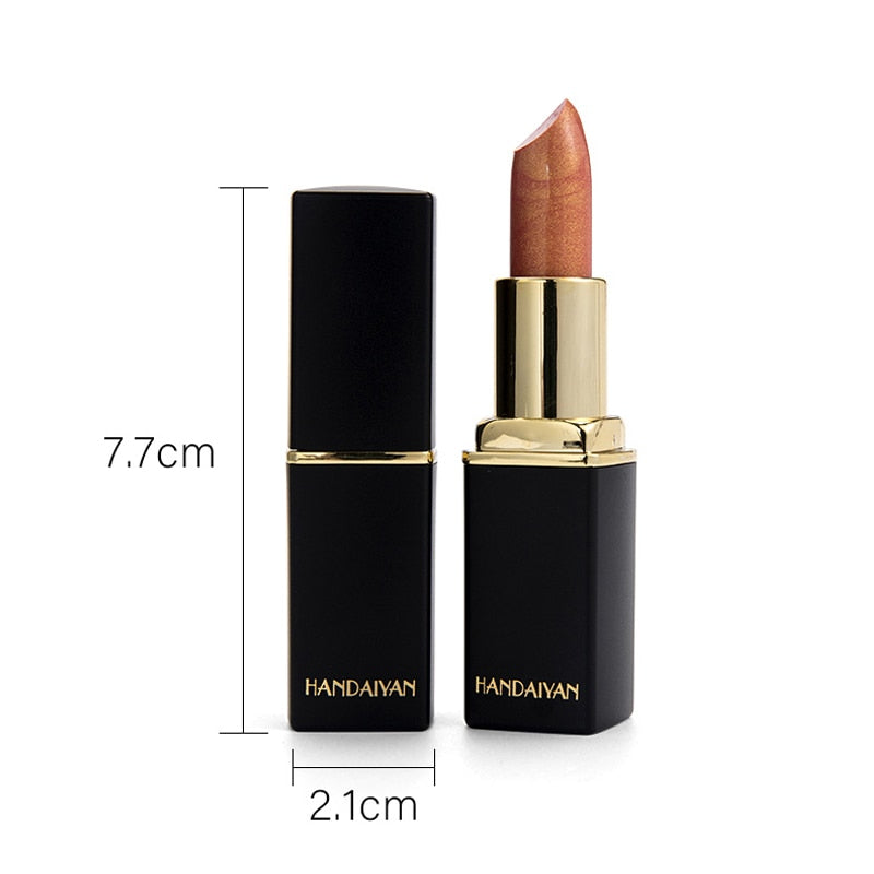 Metacnbeauty Sample  Waterproof Nude Glitter Lipstick  Long Lasting Velvet Red Mermaid Sexy Shimmer