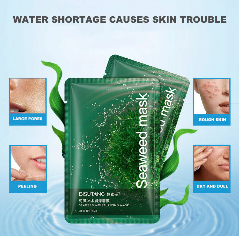 Metacnbeauty Sample 10 Pieces Seaweed Moisturizing Silk Facial Masks