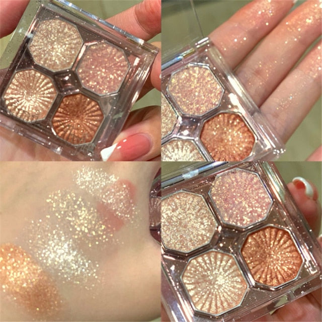 Metacnbeauty Sample Charming Eyeshadow Bright Gemstone Four-color