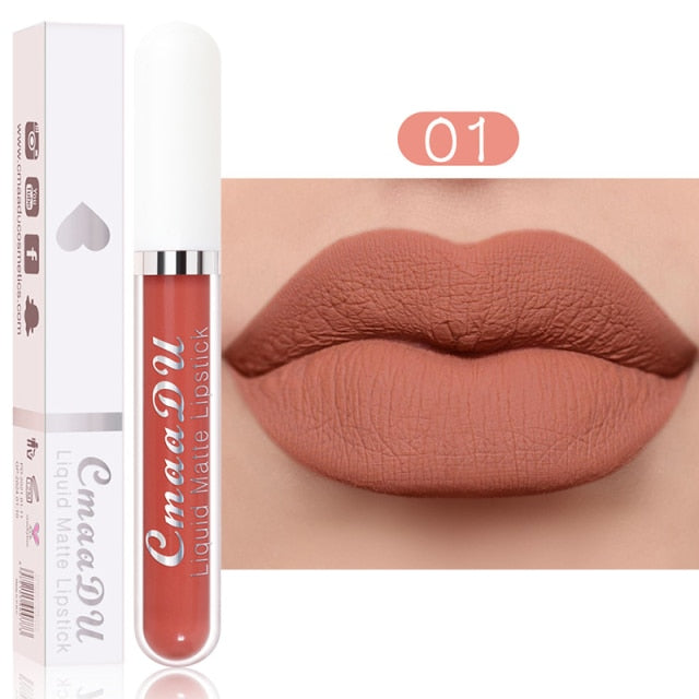 Metacnbeauty Sample Sexy Red Matte Velvet Lip Gloss  Nude Liquid Lipsticks Waterproof Long Lasting