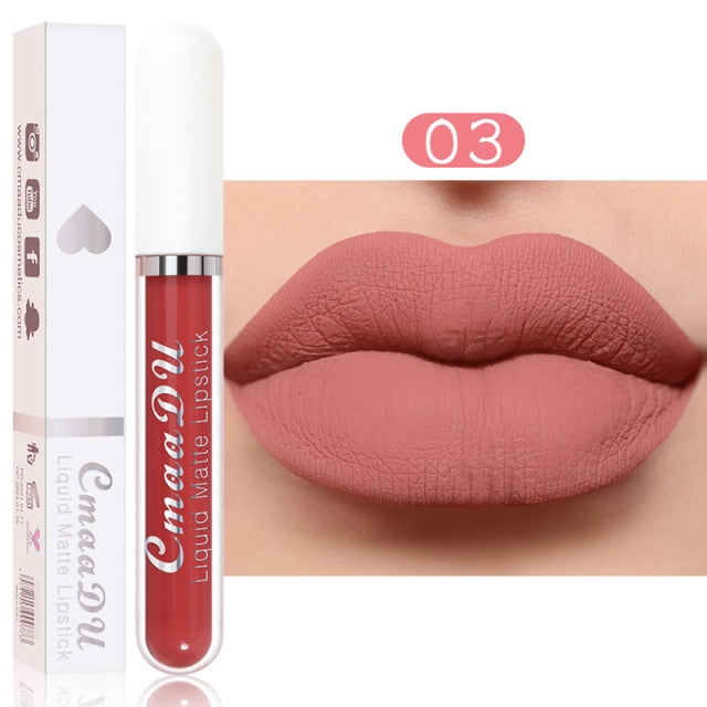 Metacnbeauty Sample Sexy Red Matte Velvet Lip Gloss  Nude Liquid Lipsticks Waterproof Long Lasting