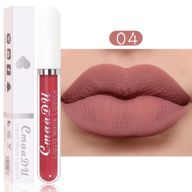 Metacnbeauty Sample Sexy Red Matte Velvet Lip Gloss  Nude Liquid Lipsticks Waterproof Long Lasting