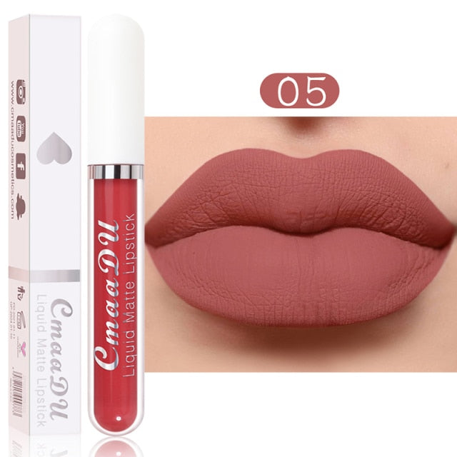 Metacnbeauty Sample Sexy Red Matte Velvet Lip Gloss  Nude Liquid Lipsticks Waterproof Long Lasting