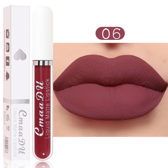 Metacnbeauty Sample Sexy Red Matte Velvet Lip Gloss  Nude Liquid Lipsticks Waterproof Long Lasting