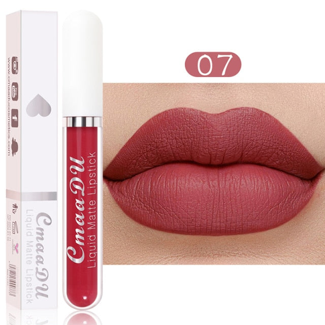 Metacnbeauty Sample Sexy Red Matte Velvet Lip Gloss  Nude Liquid Lipsticks Waterproof Long Lasting