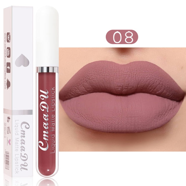 Metacnbeauty Sample Sexy Red Matte Velvet Lip Gloss  Nude Liquid Lipsticks Waterproof Long Lasting