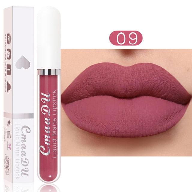 Metacnbeauty Sample Sexy Red Matte Velvet Lip Gloss  Nude Liquid Lipsticks Waterproof Long Lasting