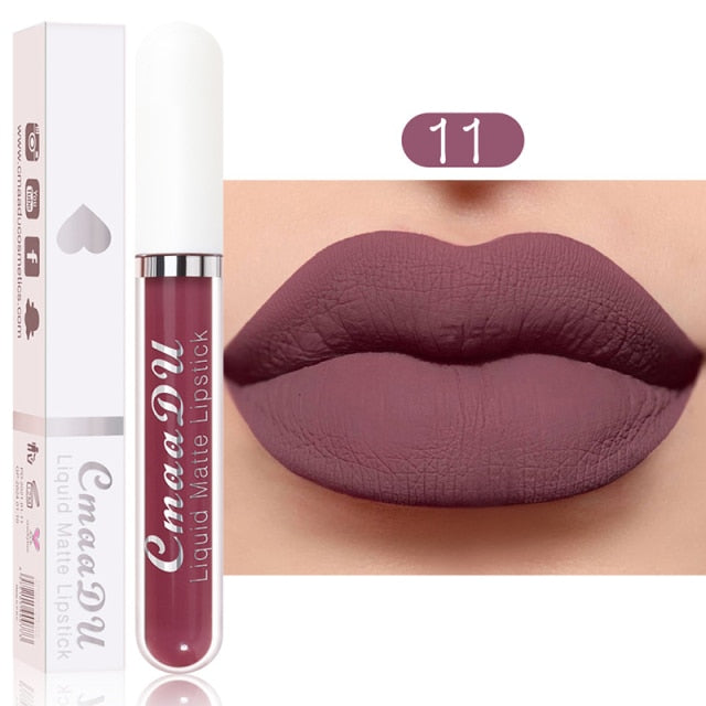 Metacnbeauty Sample Sexy Red Matte Velvet Lip Gloss  Nude Liquid Lipsticks Waterproof Long Lasting